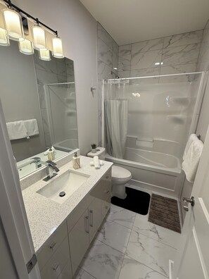 Hair dryer, towels, soap, toilet paper - 
5 minutes to park 
house with deck BBQ custom fireplace 
each Room sound proof (Saskatoon)