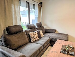 Televisie en een open haard