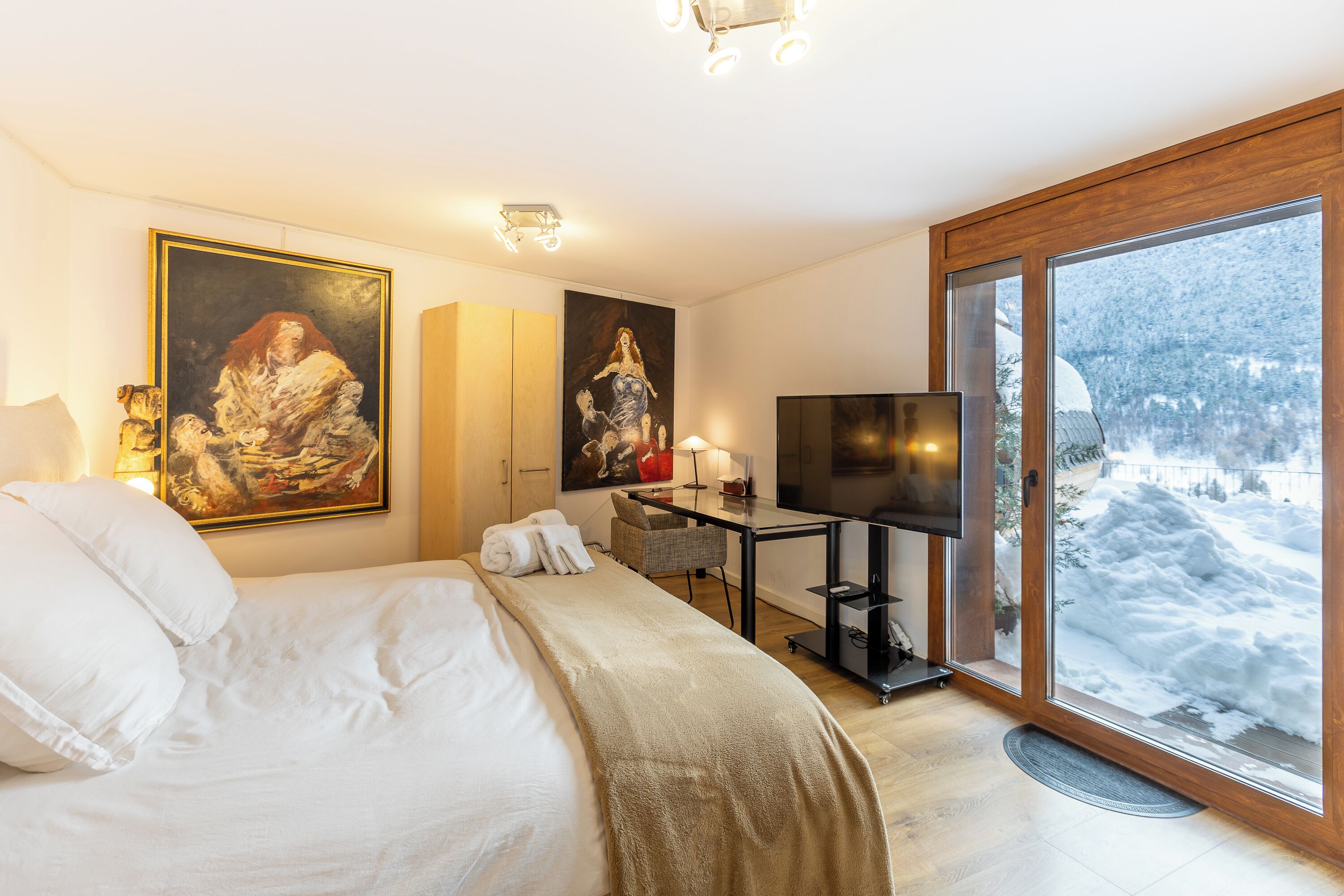 家庭独立别墅, 多间卧室, 山腰 (Luxury Home in El Tarter, Andorra) | 4 多间卧室、笔记本电脑工作区、熨斗/熨衣板、免费 WiFi