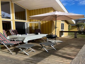 House | Outdoor dining - Ferienhaus mit Sauna im Ferienpark Mirow (Mirow)