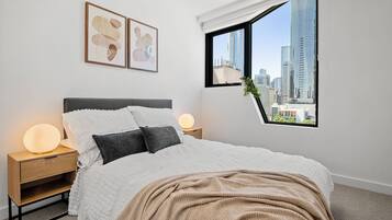 2 bedrooms, iron/ironing board, WiFi, bed sheets