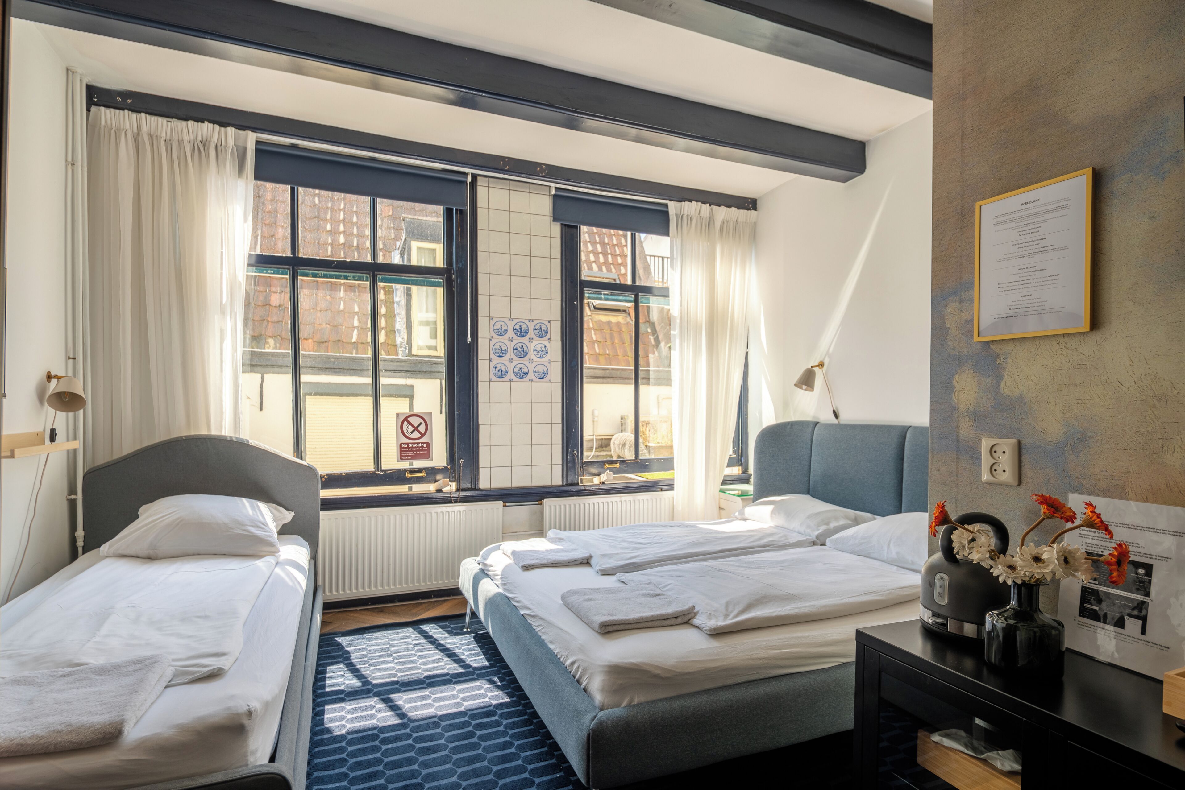 Superior Quadruple Room | Free WiFi, individually decorated, bed sheets