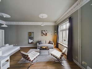 Apartment 4 | Premium bedding, down comforters, memory foam beds, blackout drapes