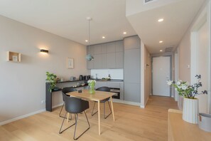Oven, electric kettle, high chair