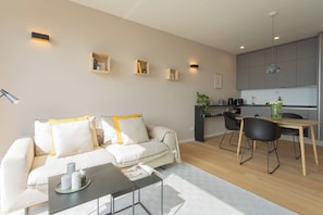Apartment (1 Bedroom) | Living area - Residenza Maxim With Pool by Rent all Como (Nesso)