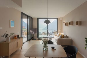 Apartment (1 Bedroom) | Living area | 32-inch Smart TV with digital channels