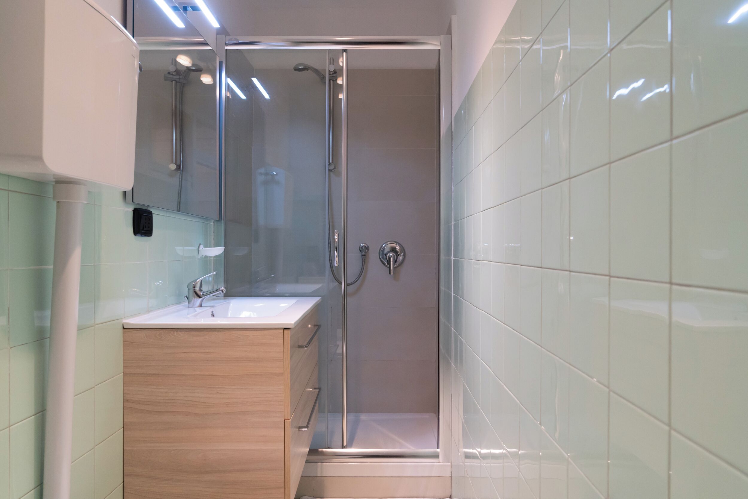 Leilighet (1 Bedroom) | Bad | Dusj, bidé og håndklær