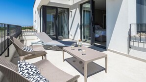 Terrace/patio - Stunning private villa for 20 guests with WIFI, pool, A/C, TV, terrace and pets allowed (Umag)