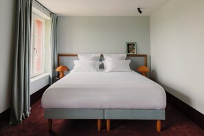 Habitación doble clásica | Sábanas de algodón egipcio y ropa de cama de alta calidad 