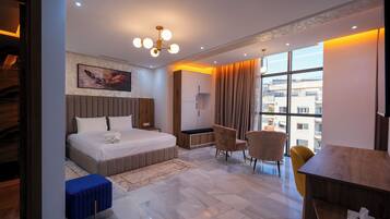 Suite Junior, 1 chambre | Bureau, chambres insonorisées, Wi-Fi gratuit