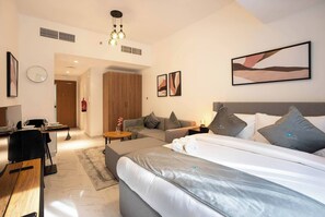1 chambre, fer et planche Ă repasser, Wi-Fi gratuit, draps fournis