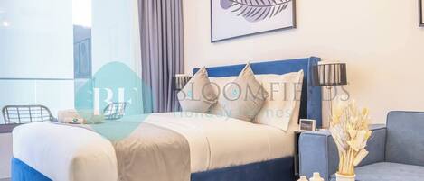 1 bedroom, in-room safe, iron/ironing board, free WiFi