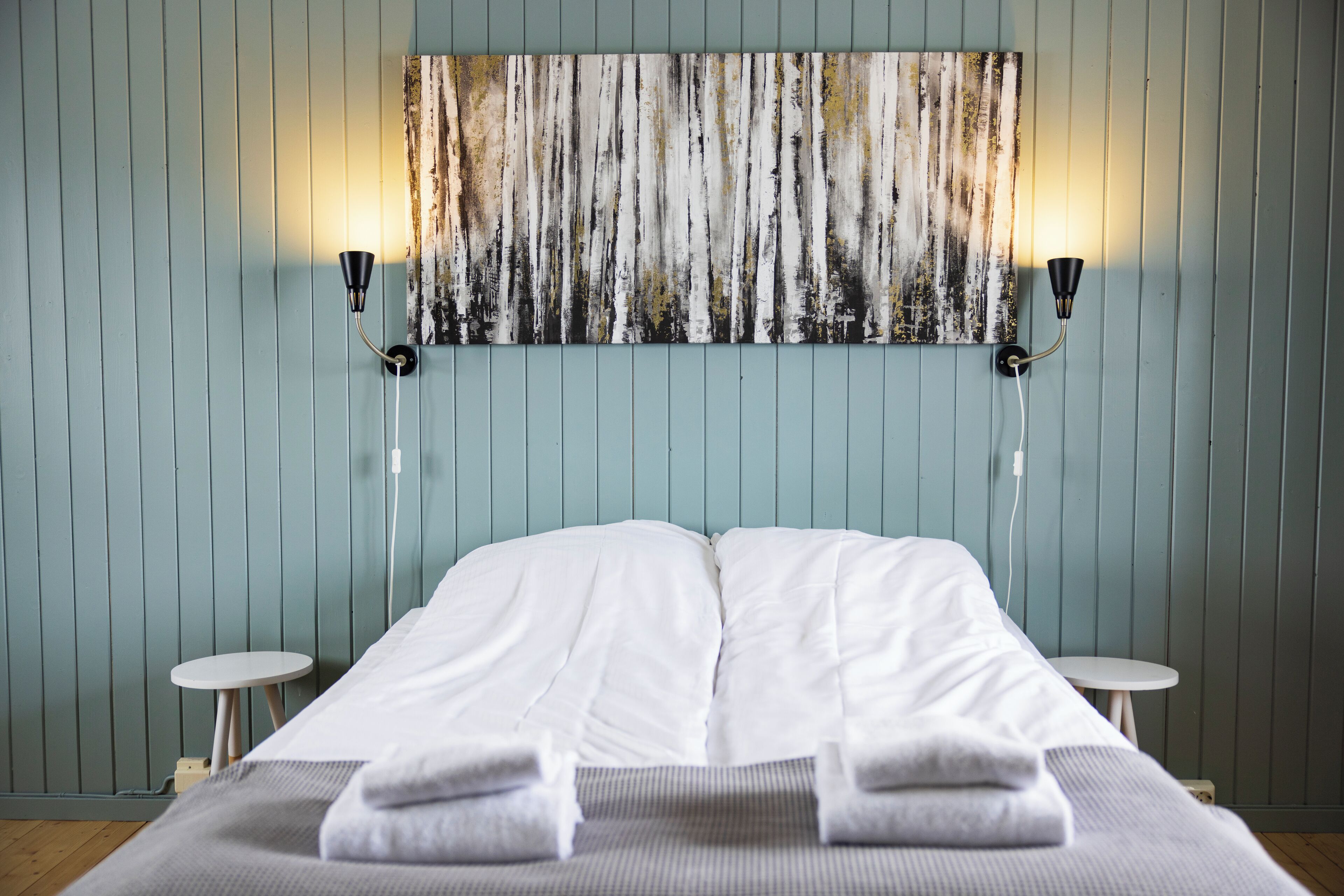 Standard Cabin, 1 Double Bed, Harbor View, Oceanfront | Living area