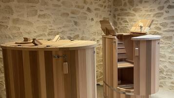 Sauna, boblebad, dampbad