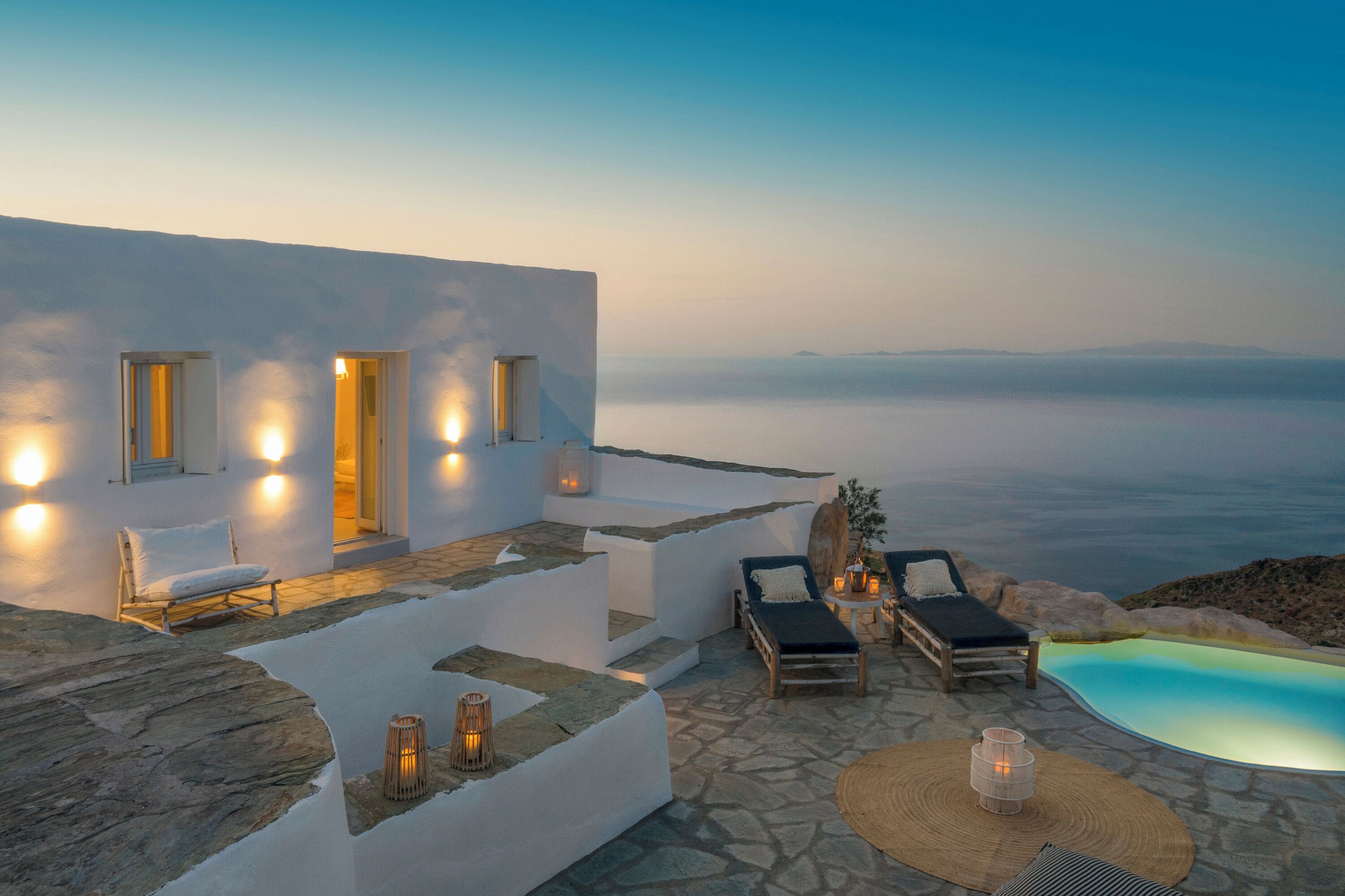 Villa Tradition, piscine privée, vue mer | Terrasse/Patio