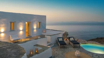 Villa Tradition, piscine privée, vue mer | Terrasse/Patio