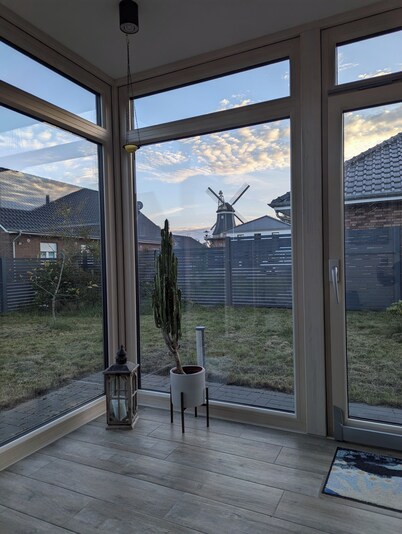 Vacation home Magnolia Möhlenwarf - conservatory and garden 4 persons + pet