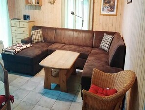 Living room - Ferienhaus mit Sauna im Ferienpark Mirow (Mirow)