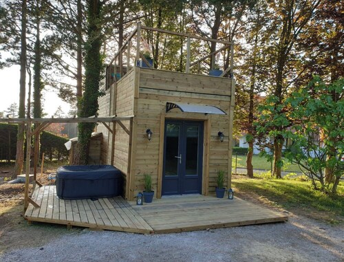 Magnificent Tiny House with garden and private spa 10 minutes from Le Touquet