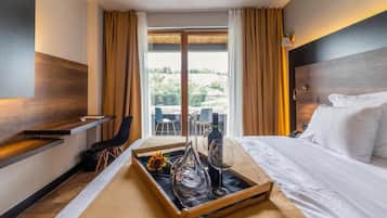 Minibar, in-room safe, desk, blackout curtains