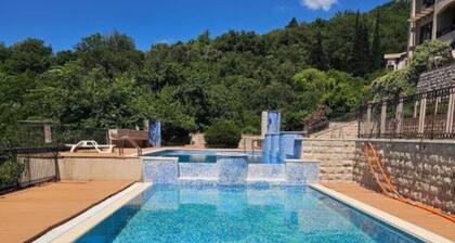 Entire Apartment in Herceg Novi. Swimming Pool, Nature Trail and nearby stream.