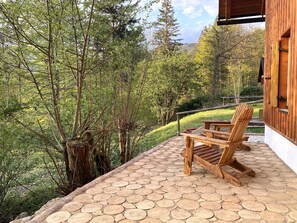 Terrace/patio - Serene 3-bedroom house by the Bohinj Lake with WiFi (Bohinjska Bistrica)