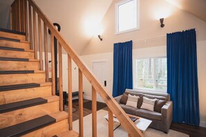 Smart TV, chimenea, videojuegos, libros