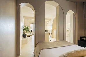Ocean Caldera View Villa | 1 Schlafzimmer, Zimmersafe, Verdunkelungsvorhänge, Bügeleisen/Bügelbrett