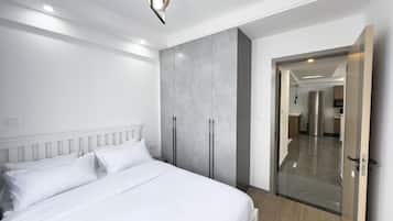 Appartamento familiare, 2 camere da letto, balcone, vista città | 2 camere, tende oscuranti, ferro/asse da stiro, Wi-Fi gratuito