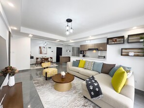 Family Apartment, 2 Bedrooms, Balcony, City View | Living area - Winchester Garden (Nairobi)