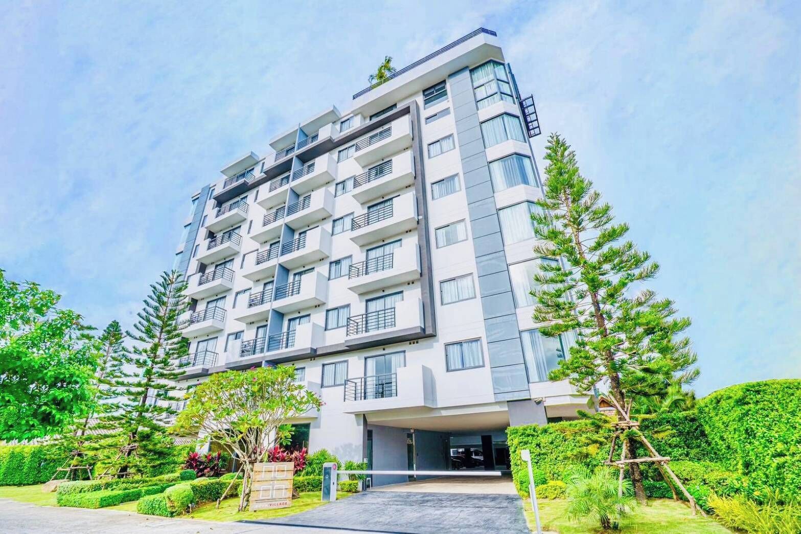 Voorkant van accommodatie