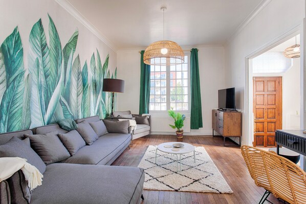 Living area - Villa 106 - Deauville, located just a few minutes' walk from the town center. (Deauville)