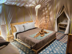 Bed sheets - Jardin Kotori Luxury Camp (Rissani)