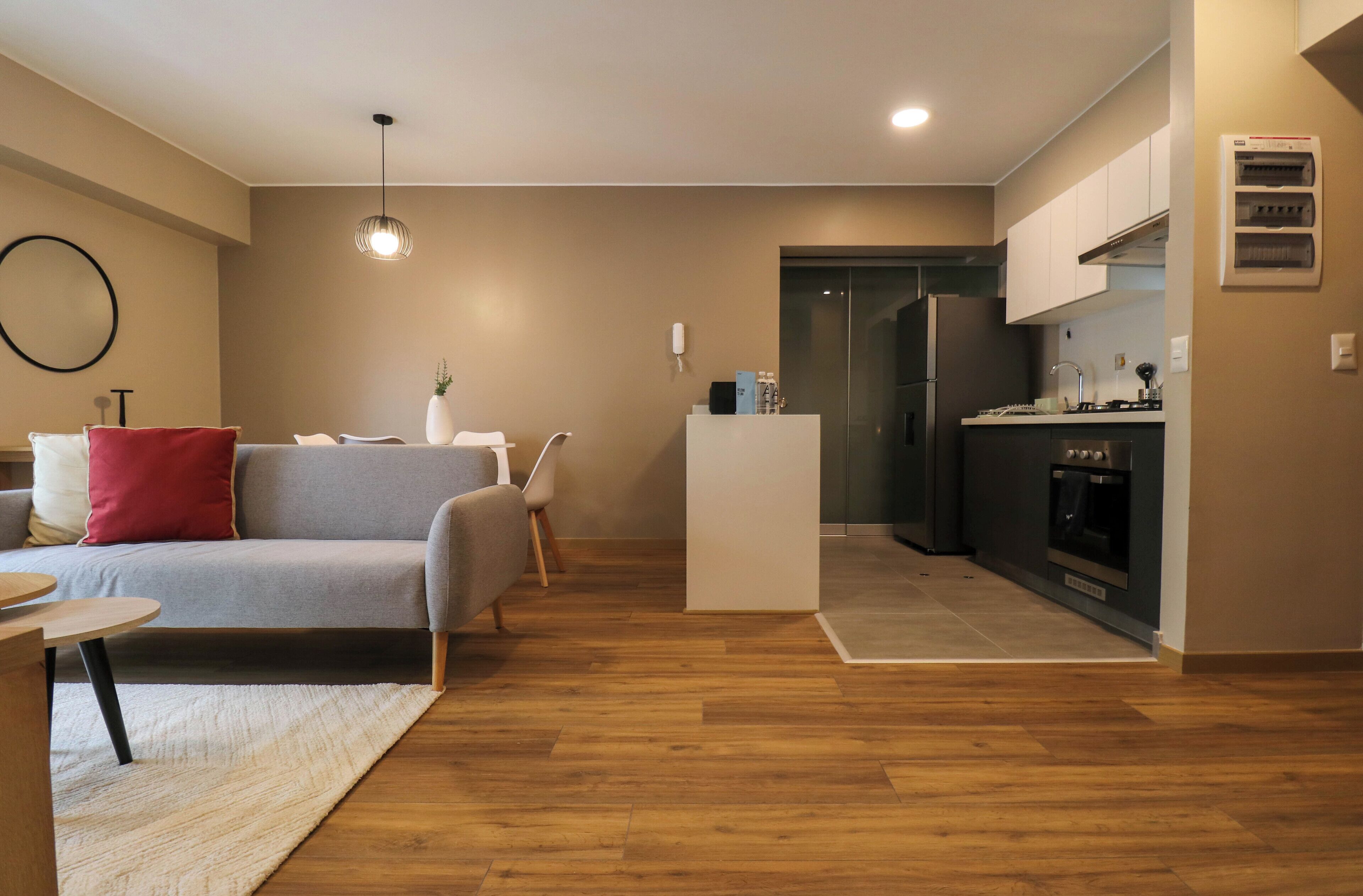 Apartamento, 2 quartos (1506) | Área de estar | TV 46 polegadas com canais digitais