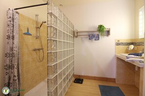 Douche, sèche-cheveux, papier toilette