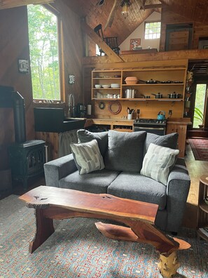 Interior - Nature lovers retreat! Rustic cabin in the woods close to Ellsworth & Bar Harbor (Ellsworth)