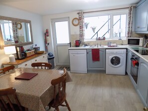 Fridge, microwave, oven, dishwasher - Widows Row Cottage, Historic Harbour Property, Panoramic Sea Views, DOG Friendly (Newcastle)