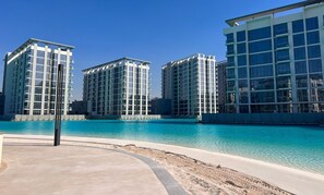 Pool - Your Perfect Meydan Getaway: 1B Polo Residence C3 (Dubai)
