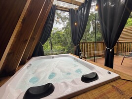 Deluxe Chalet, Balcony, Garden View | Living area | Flat-screen TV