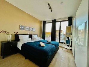 Apartment | Exterior - Modern 2BR 1.5 BA Near Diamond District by Oneluxstay (Antwerp)