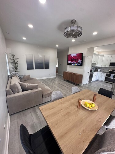 Modern Luxury Retreat with Private Hot Tub, Gated Parking & Downtown Access
