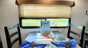 Dining - Romance Glamping | Pup Paradise | Near River | ADA (Smithville)