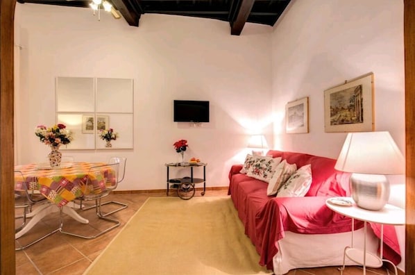 Living area - Lovely and cosy apartment nearby Navona Square (Roma)