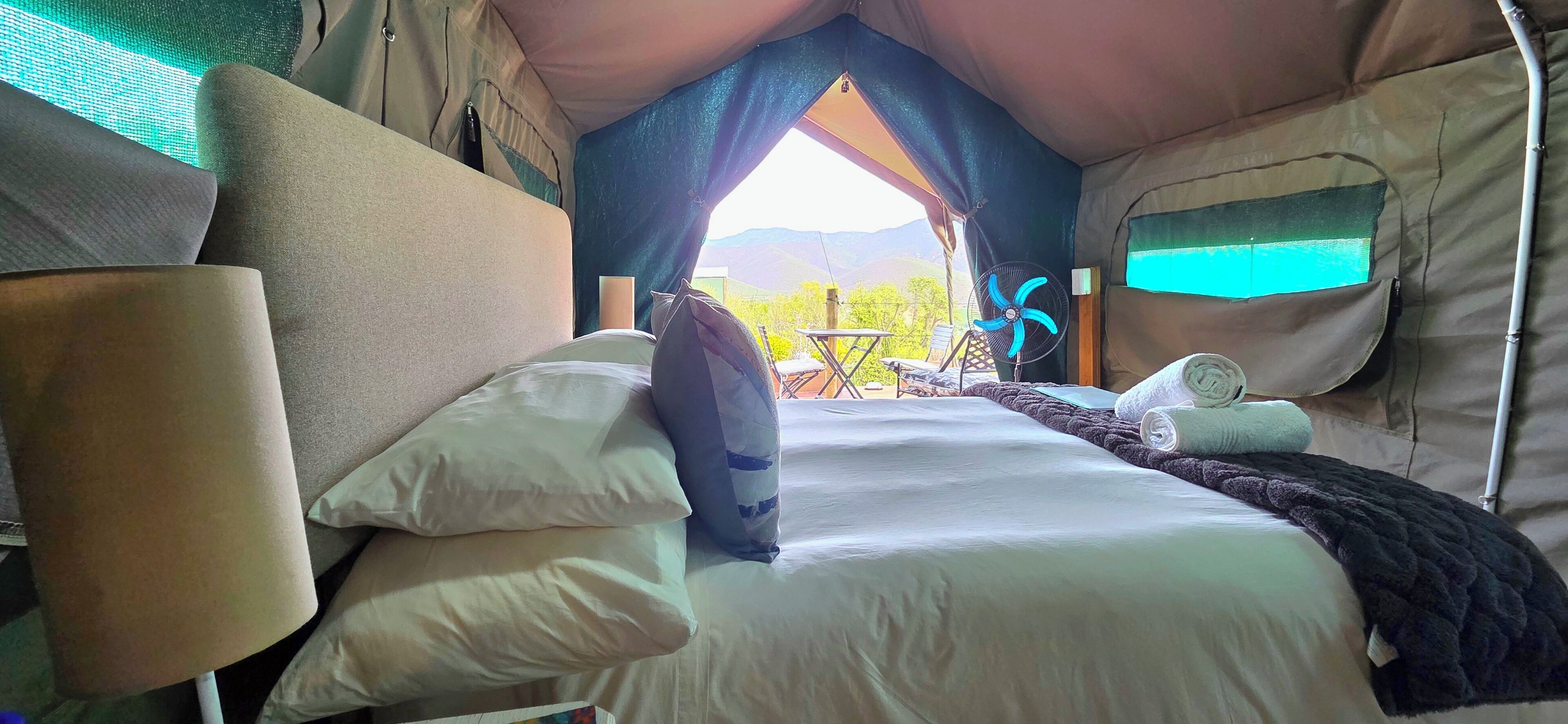 Luxury Tent, Mountain View | Individually furnished, free cribs/infant beds, free WiFi, bed sheets