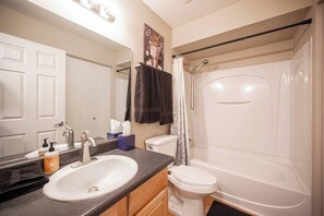 Towels, soap, toilet paper