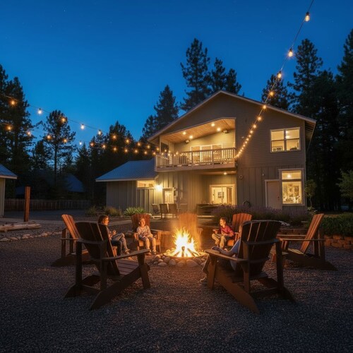 Rustic Pine Cabin Getaway with Hot Tub, Hiking Trails and Pet-Friendly Grounds