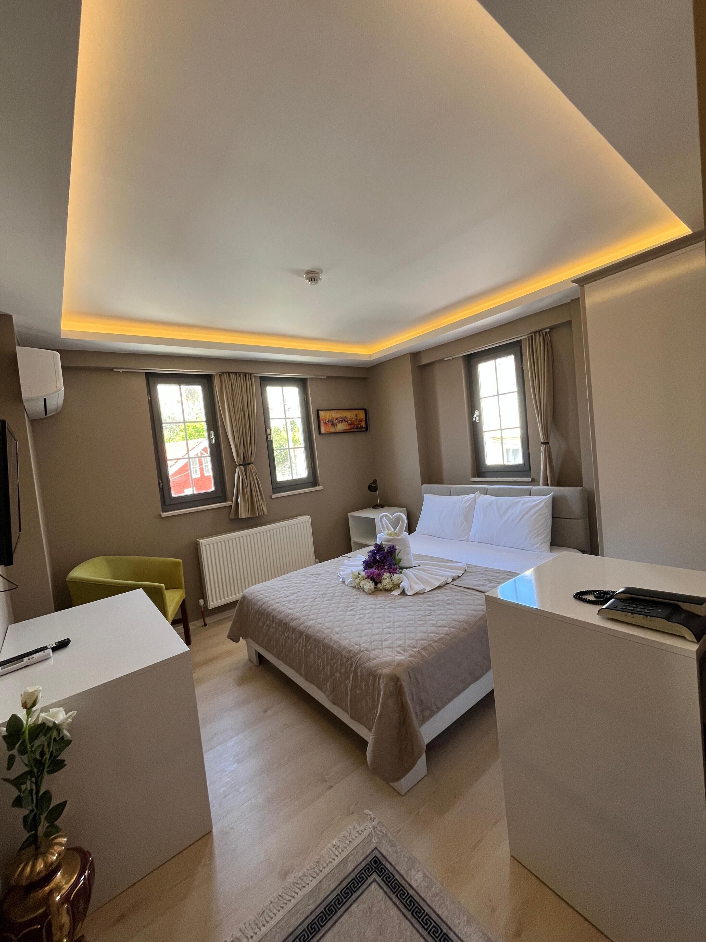Premium bedding, free WiFi, bed sheets