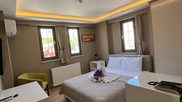Premium bedding, free WiFi, bed sheets