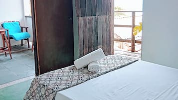 Economy Triple Room, Beach View | Bed sheets