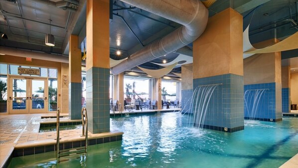Indoor pool, outdoor pool